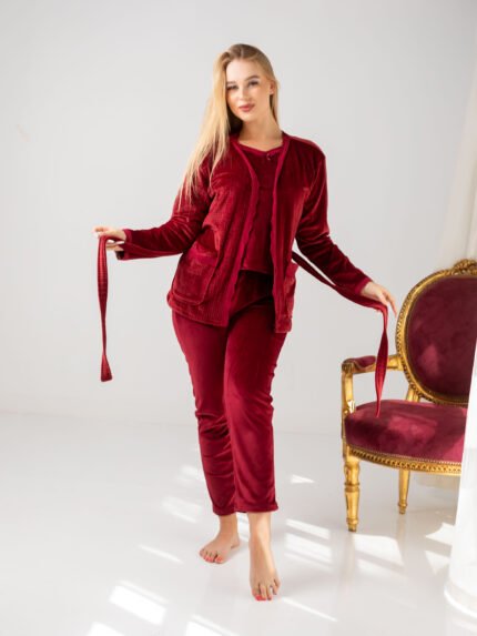 طقم الراحة البيتي الشتوي 3 قطع